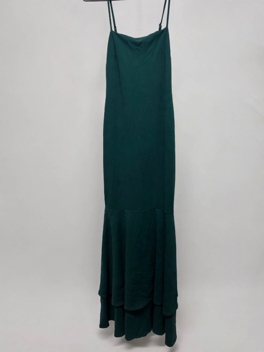 Lulus Dark Green Satin Slip Dress – Women's XS